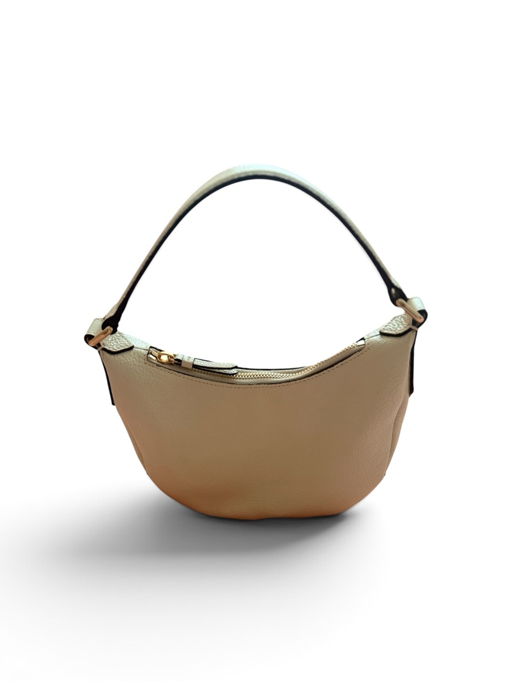 Jimmy Choo White Pebbled Leather Shoulder Bag and cross body